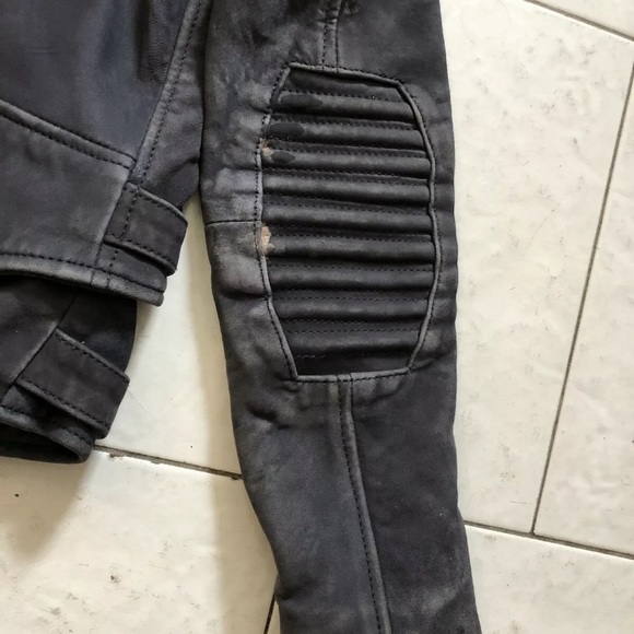 The Kooples Leather biker jacket Lambskin coat xs - Picture 7 of 8